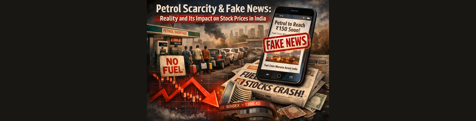Petrol Scarcity and Fake News: Reality and Its Impact on Stock Prices in India