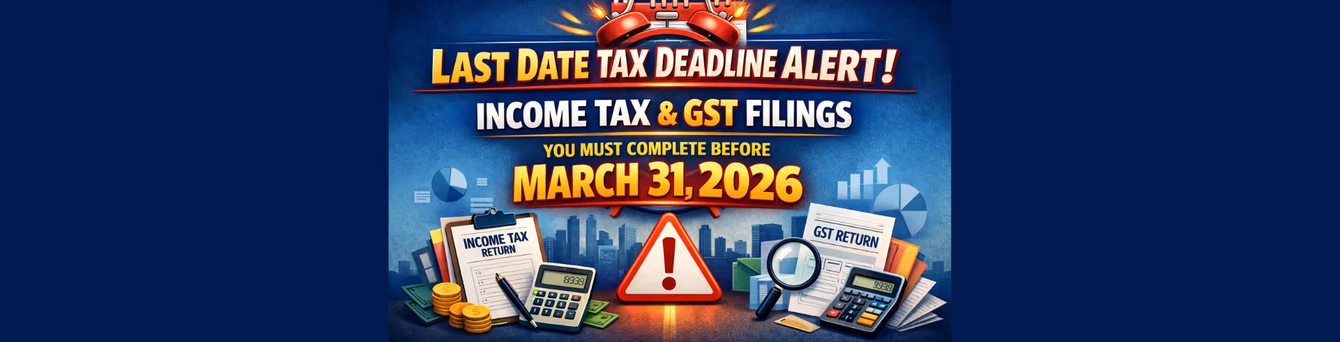 March 31, 2026 Tax Deadline: Complete Guide to Income Tax & GST Compliances in India