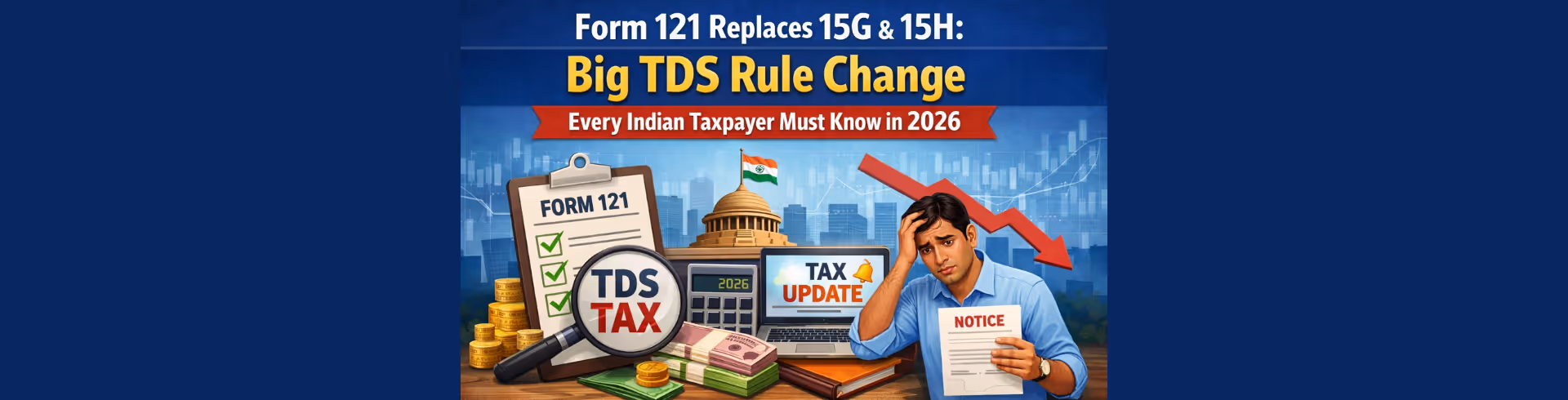Form 121 Replaces 15G & 15H: Big TDS Rule Change Every Indian Taxpayer Must Know in 2026