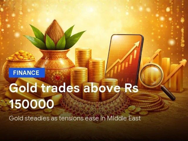 MCX Gold Price Today: Gold Trades Above Rs 1.5 Lakh as Tensions Ease