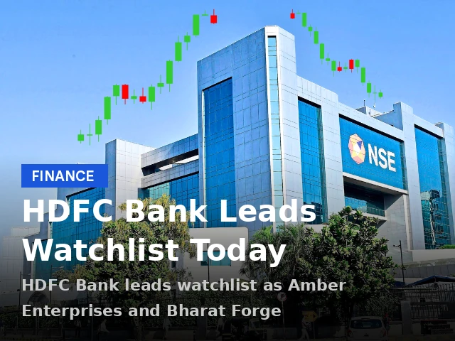 HDFC Bank stock to watch today in India: Amber Enterprises & Bharat Forge in focus