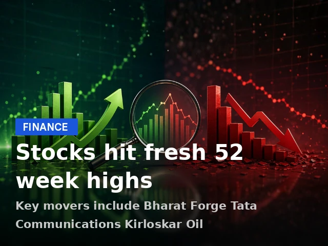 141 Indian Stocks Hit Fresh 52-Week Highs: Bharat Forge, Tata Communications, Kirloskar Oil Among Leaders