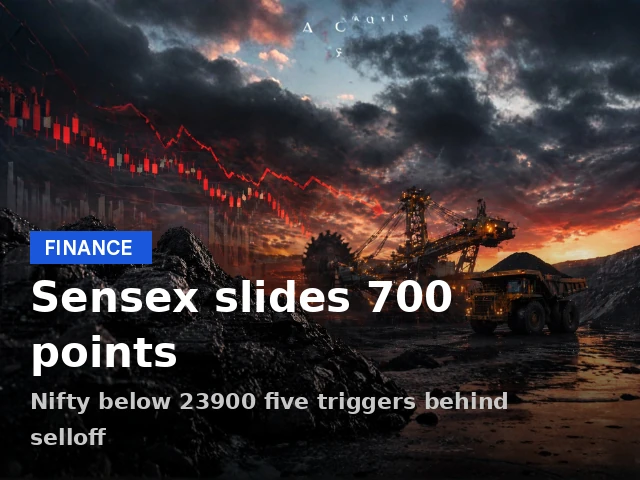 Why Sensex Fell 550 Points Today and Nifty 23900: Key Triggers Behind the Rs 5 Lakh Crore Selloff