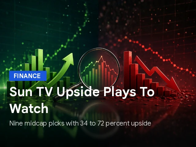 Sun TV Network Stock And 9 Midcap Upside Plays: 35% To 72% Potential
