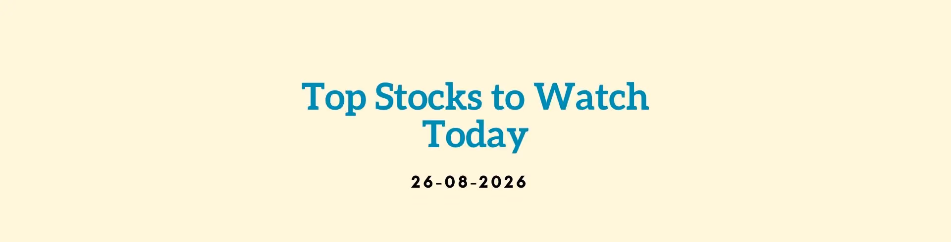 Stock Market Today: 26 August, 9 AM