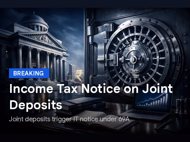 Income Tax Department Notice: What Retail Investors Must Know About Joint Bank Deposits And ITAT Outcomes