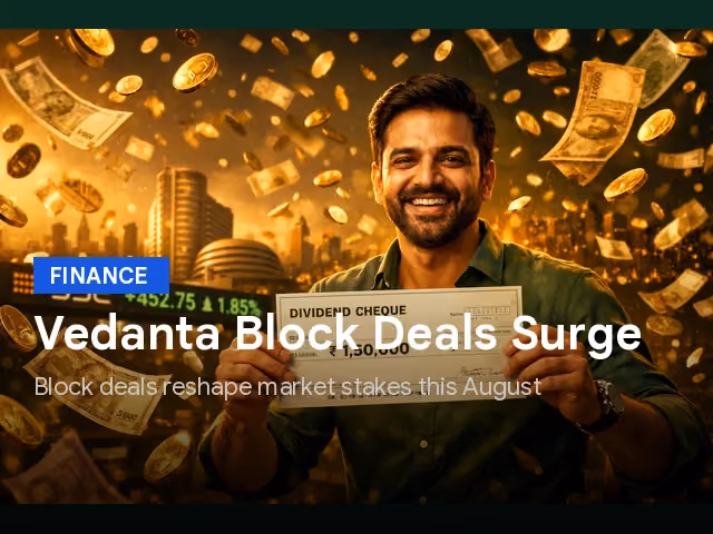 Stock Price Of Vedanta And Key Market Moves: Block Deals, Infra News, And Retail Investor Guidance