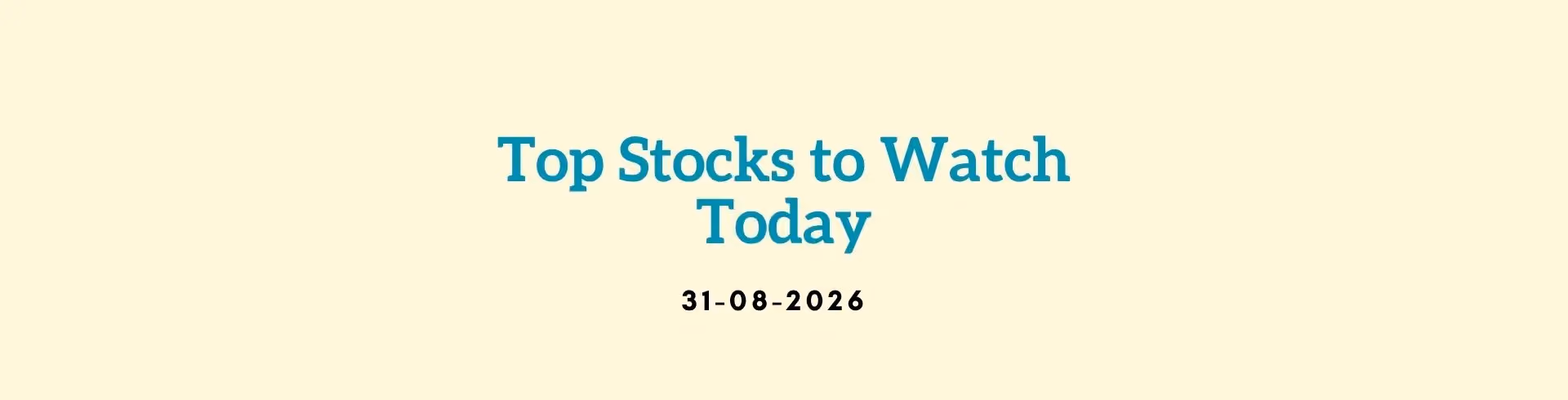 Stock Market Today: 31 August 2026, 9 AM