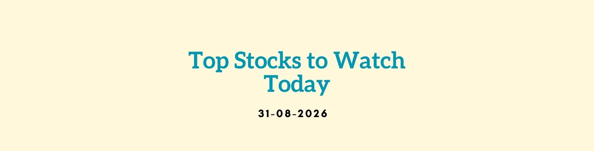 Stock Market Today: 31 August 2026, 9 AM