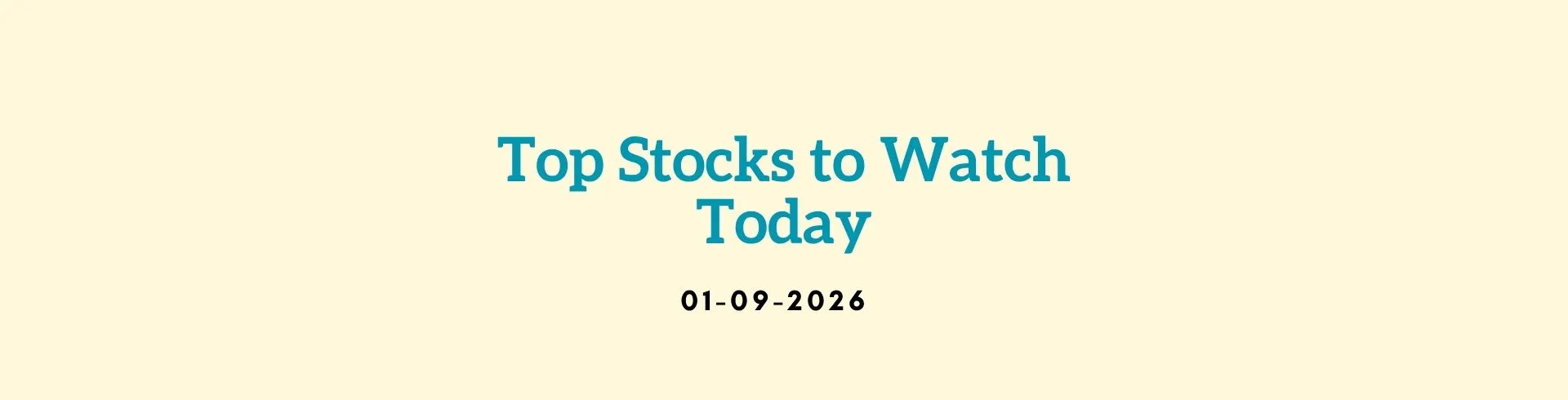 Stock Market Today: 01 September, 9 AM