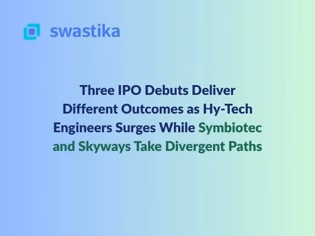 Three IPO Debuts Deliver Different Outcomes as Hy-Tech Engineers Surges While Symbiotec and Skyways Take Divergent Paths