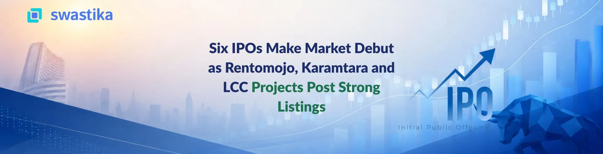 Six IPOs Make Market Debut as Rentomojo, Karamtara and LCC Projects Post Strong Listings