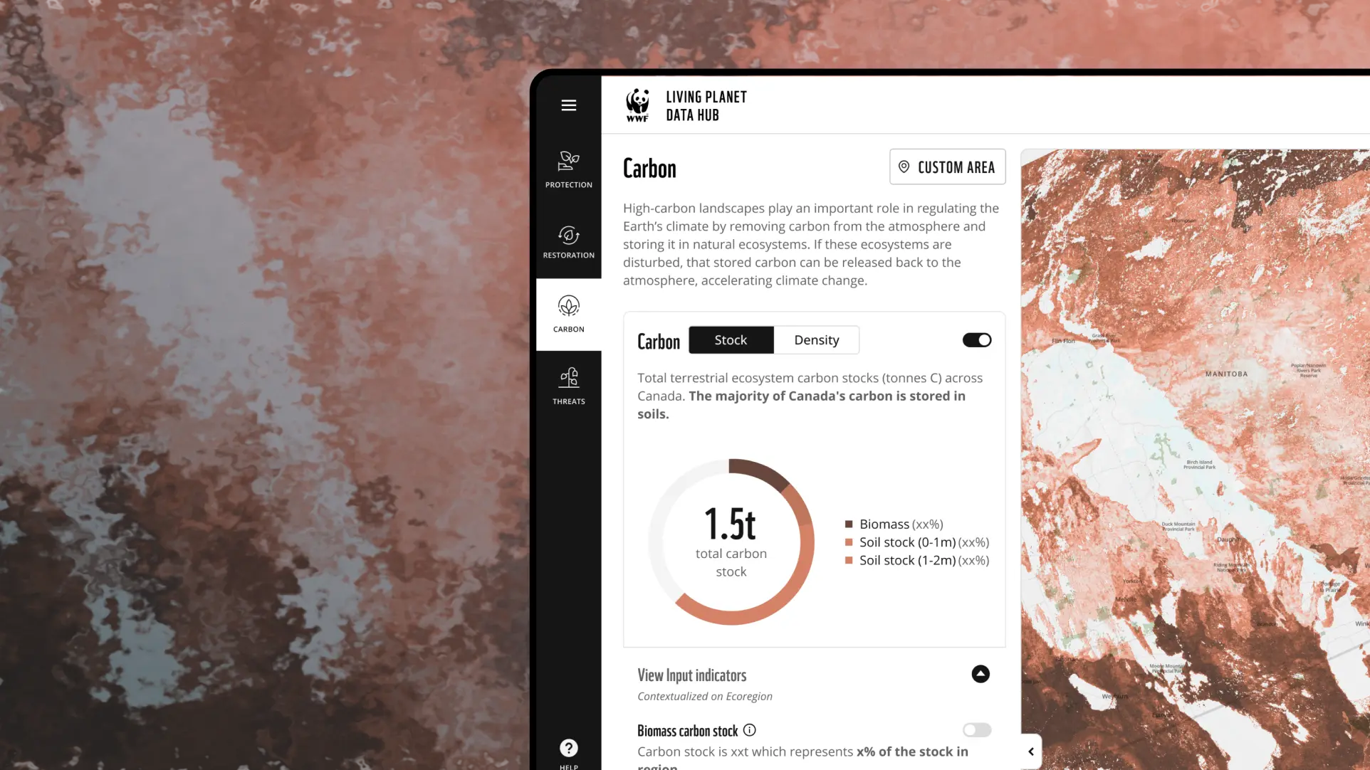 Living Planet Data Hub.
