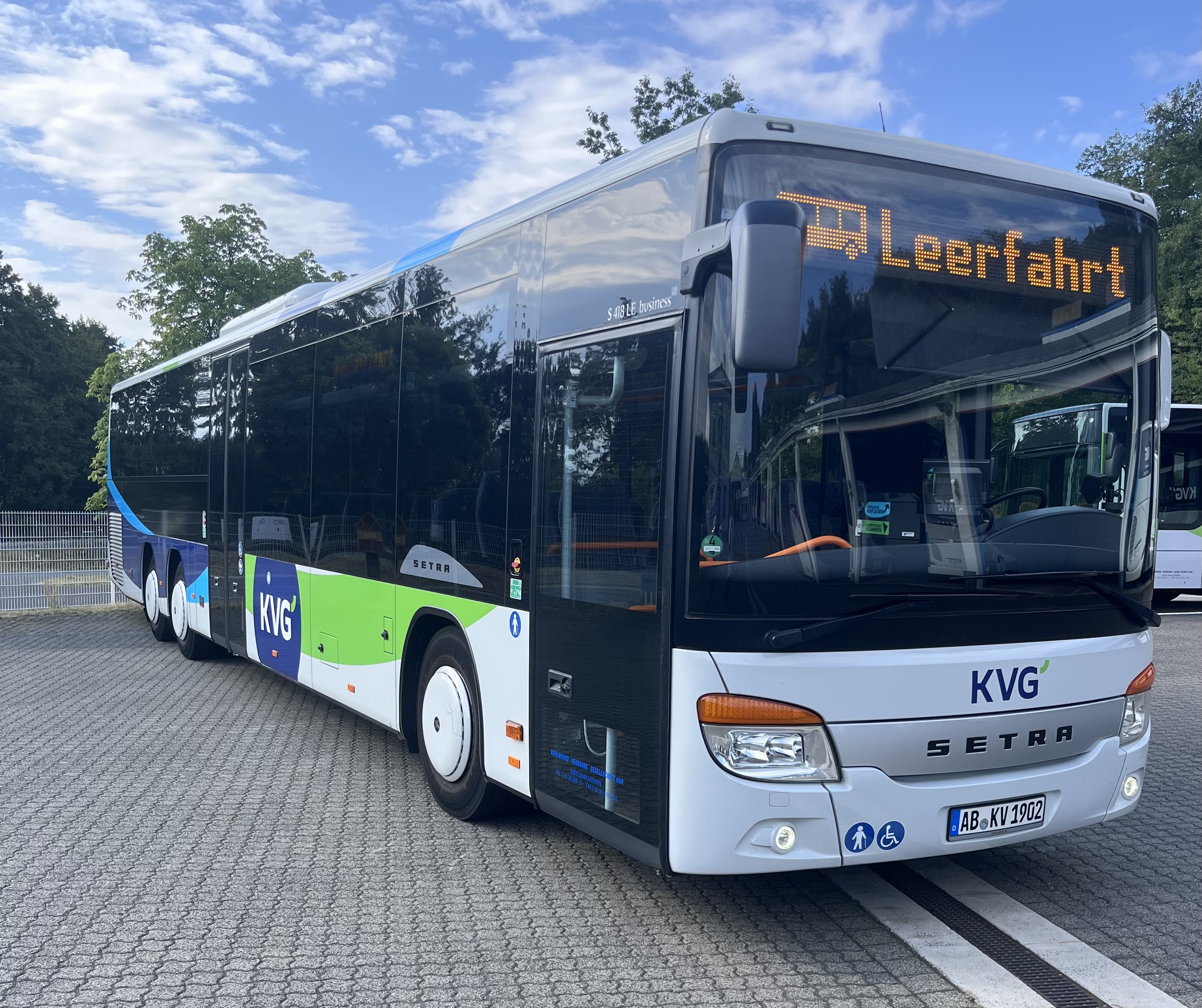 KVG Bus SETRA415 LE von innen