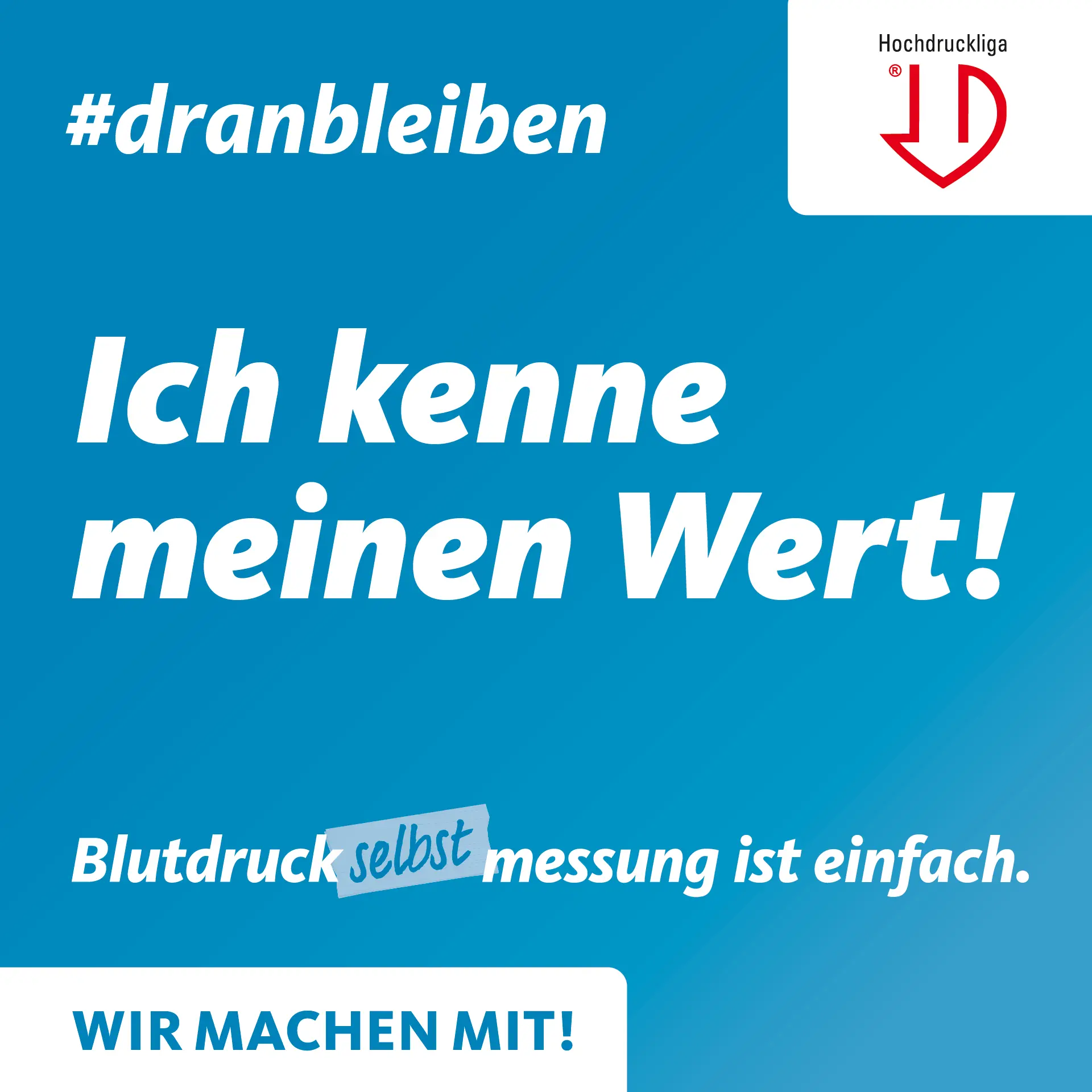 Hochdruckliga Blutdruckmessung Aufforderung