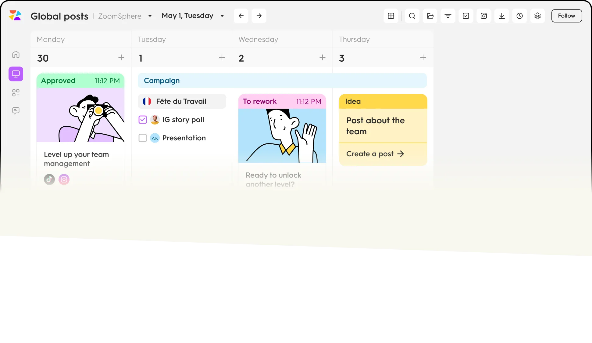 ZoomSphere dashboard