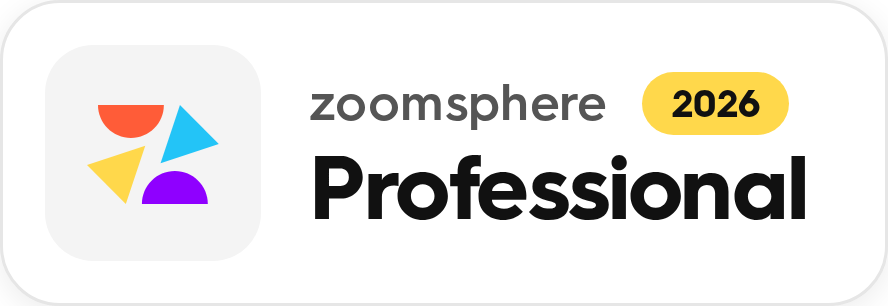 ZoomSphere Professional badge 2026