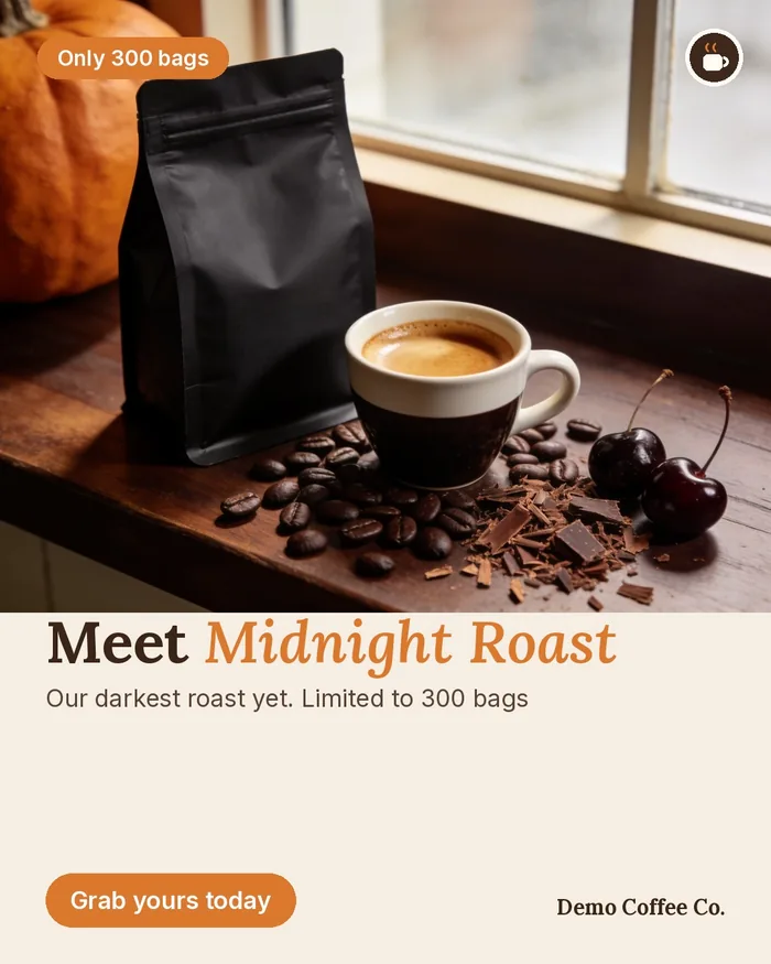 Post after the AI applied the feedback: Only 300 bags