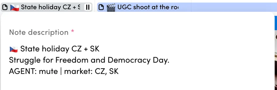 Quick Note: State holiday CZ and SK, no promotion