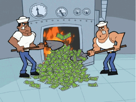 Money flying away when you see Hootsuite pricing meme