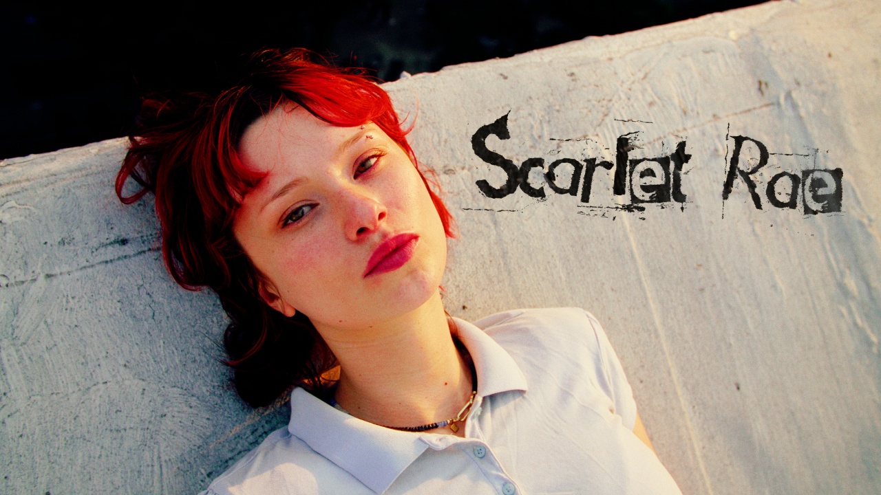 Still from the Scarlet Rae music video