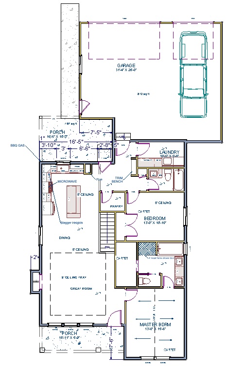 main floor layout