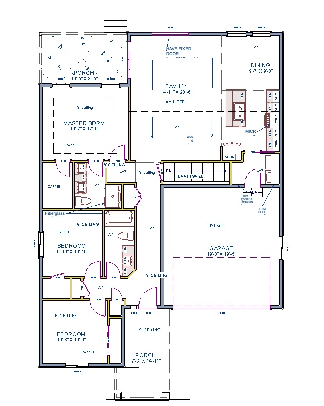 main floor layout