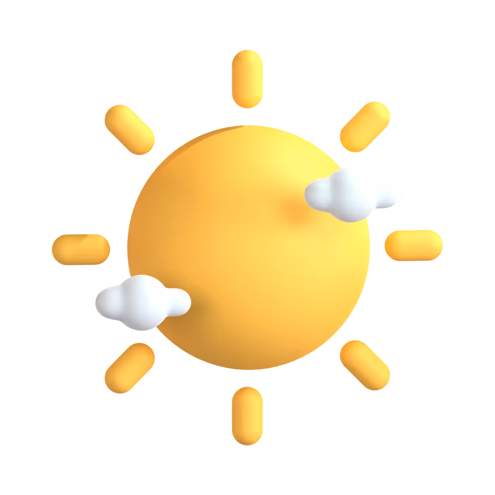 Sun shinning