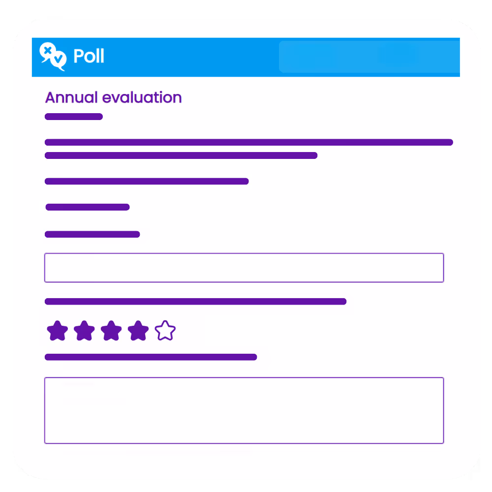 Poll annual evaluation