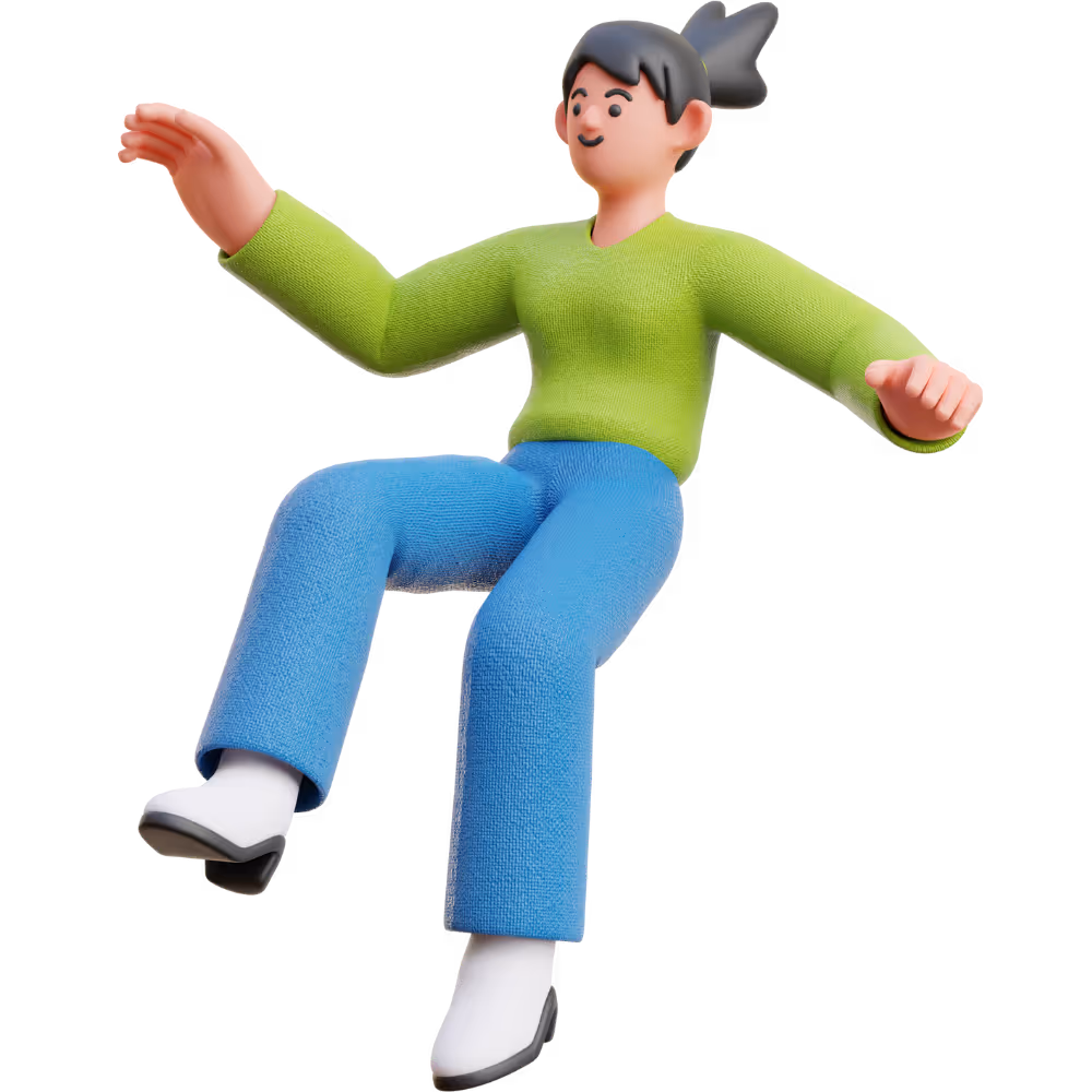 Woman floating