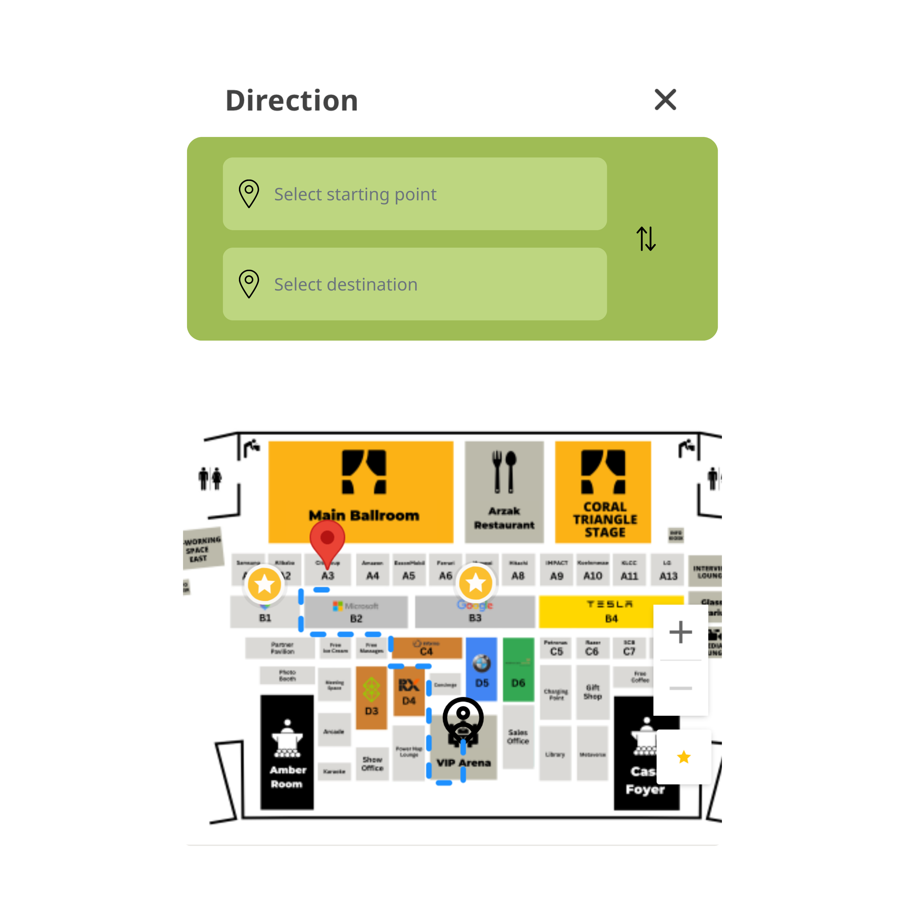 Illustration of the Deploy stage where Jublia AI powers event engagement tools across native apps, web apps, and website widgets for attendees and exhibitors.