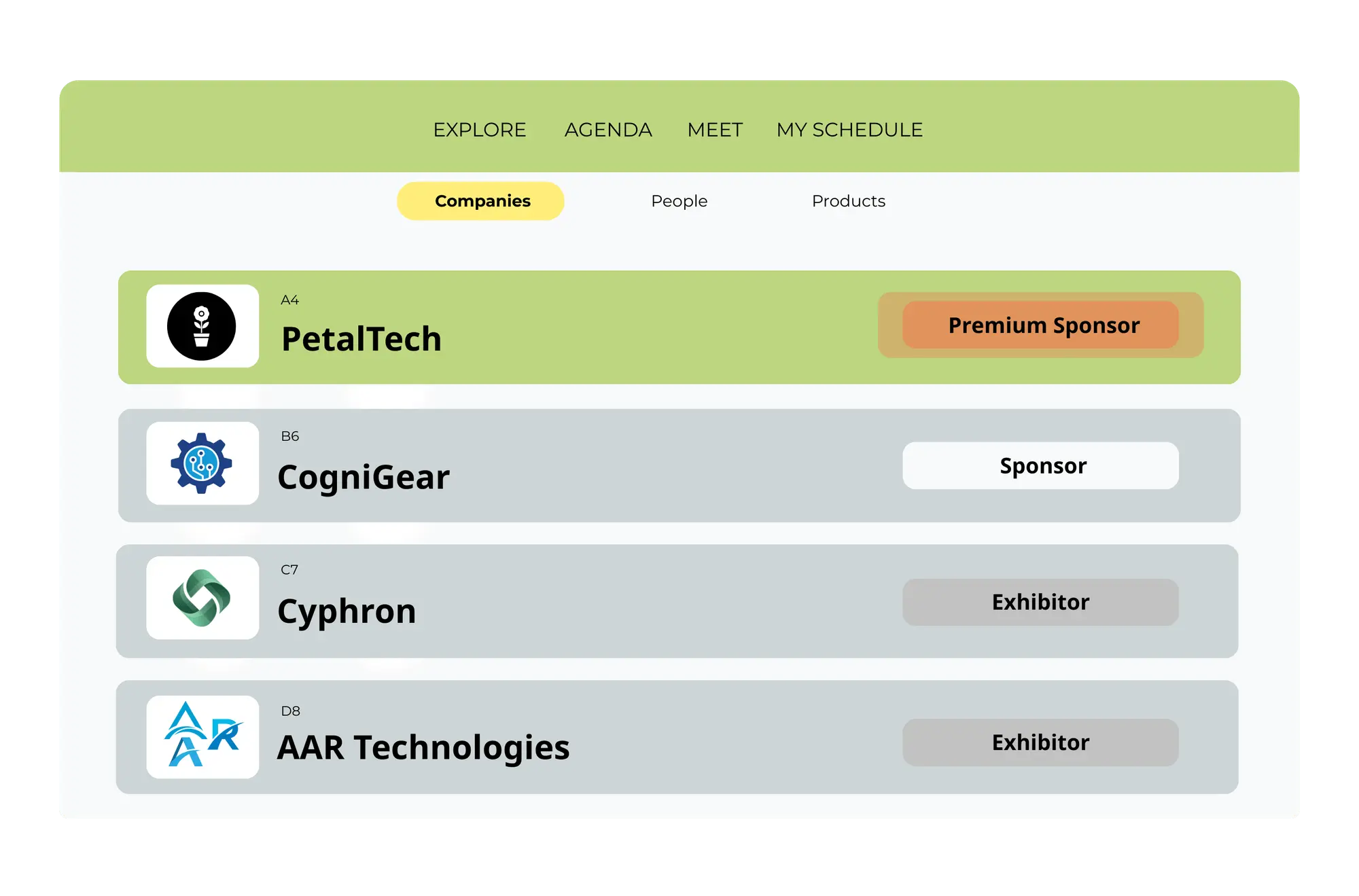 Illustration of the Deploy stage where Jublia AI powers event engagement tools across native apps, web apps, and website widgets for attendees and exhibitors.