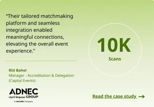 IDEX NAVDEX case study showing an event platform supporting attendee engagement and information access at a large-scale exhibition.