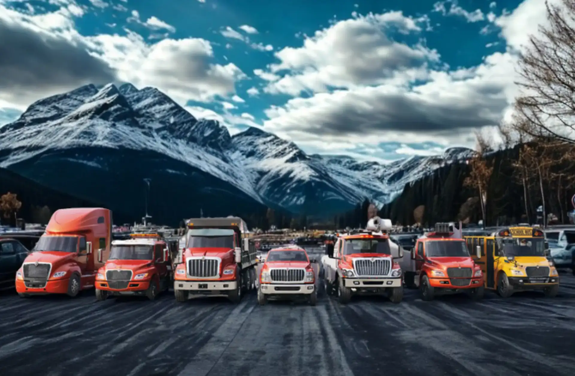 Diesel mechanic performing fleet repair services on commercial semi truck fleet in Chilliwack, BC