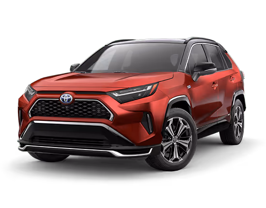 The front of a Toyota Rav 4 SUV
