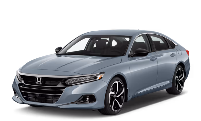 The front of a Honda Accord sedan