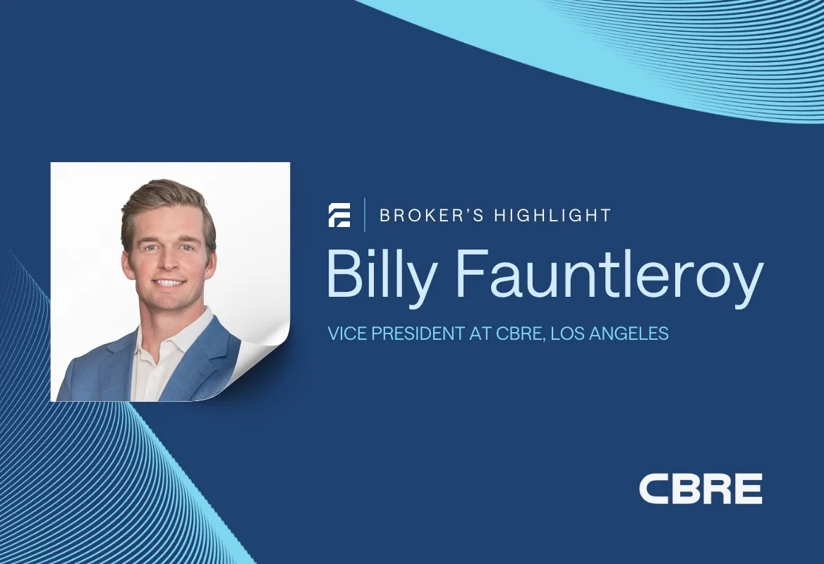 Billy Fauntleroy, VP at CBRE Los Angeles