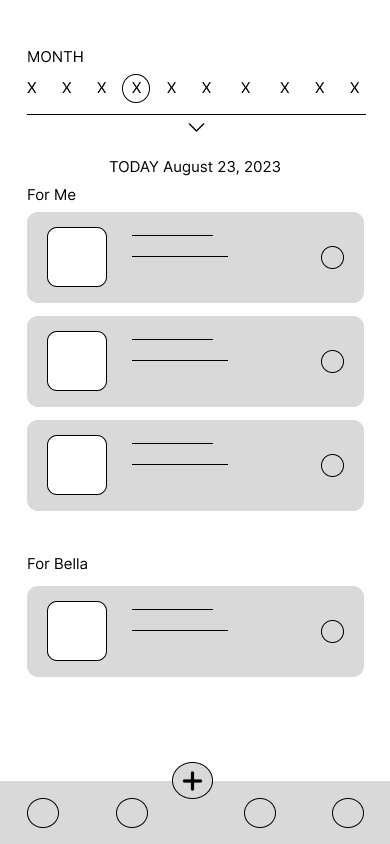 homepage digital wireframe 