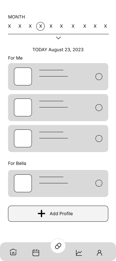 homepage digital wireframe