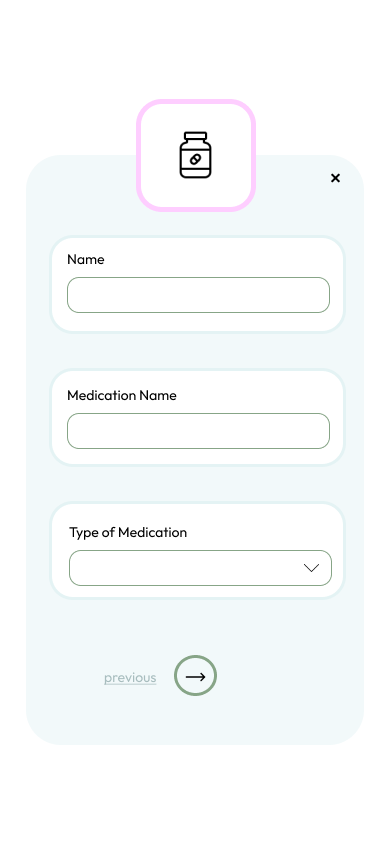 medicine customize page mockup