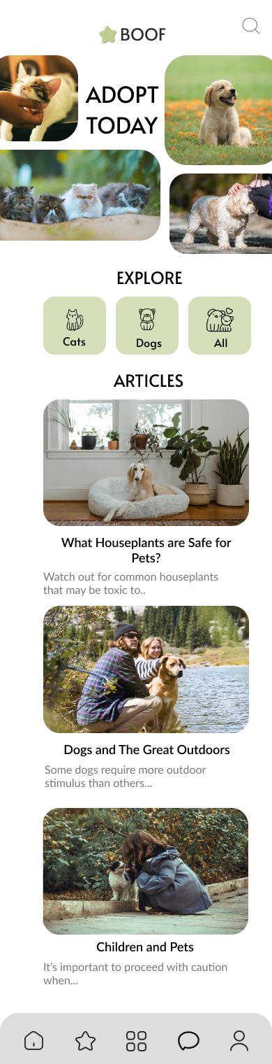 homepage mobile final design