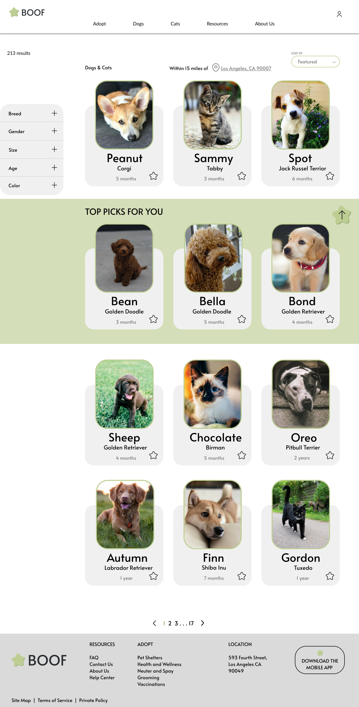 gallery desktop final design