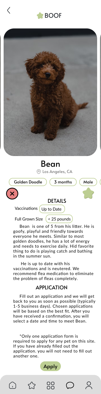 pet page mobile final design