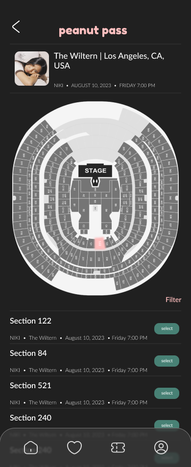 seating map page mobile mockup