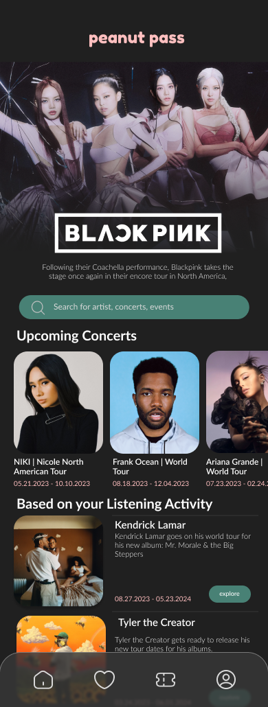 homepage mobile mockup