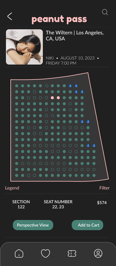 section page mobile mockup