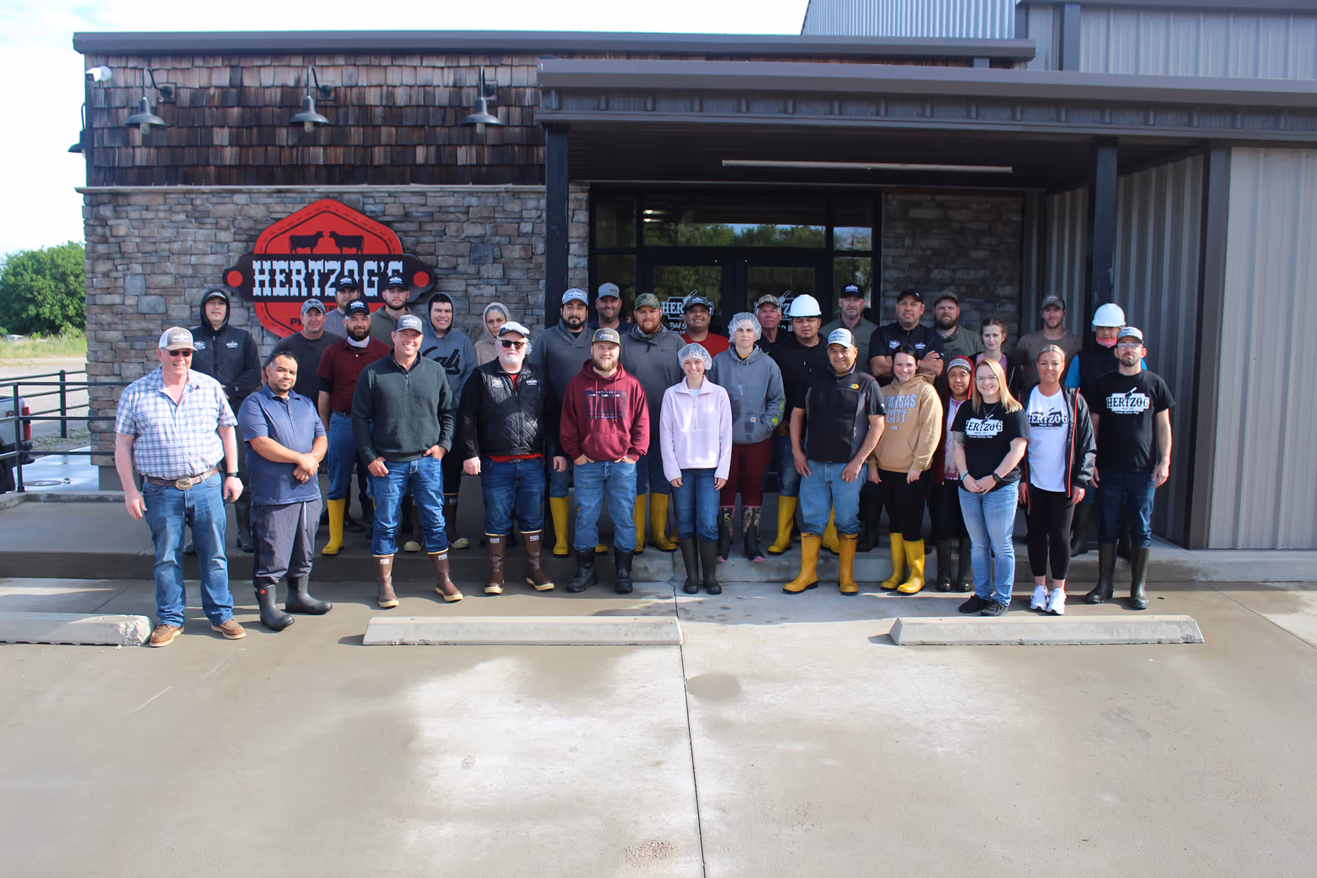 The Hertzog team displaying their Hertzog pride!