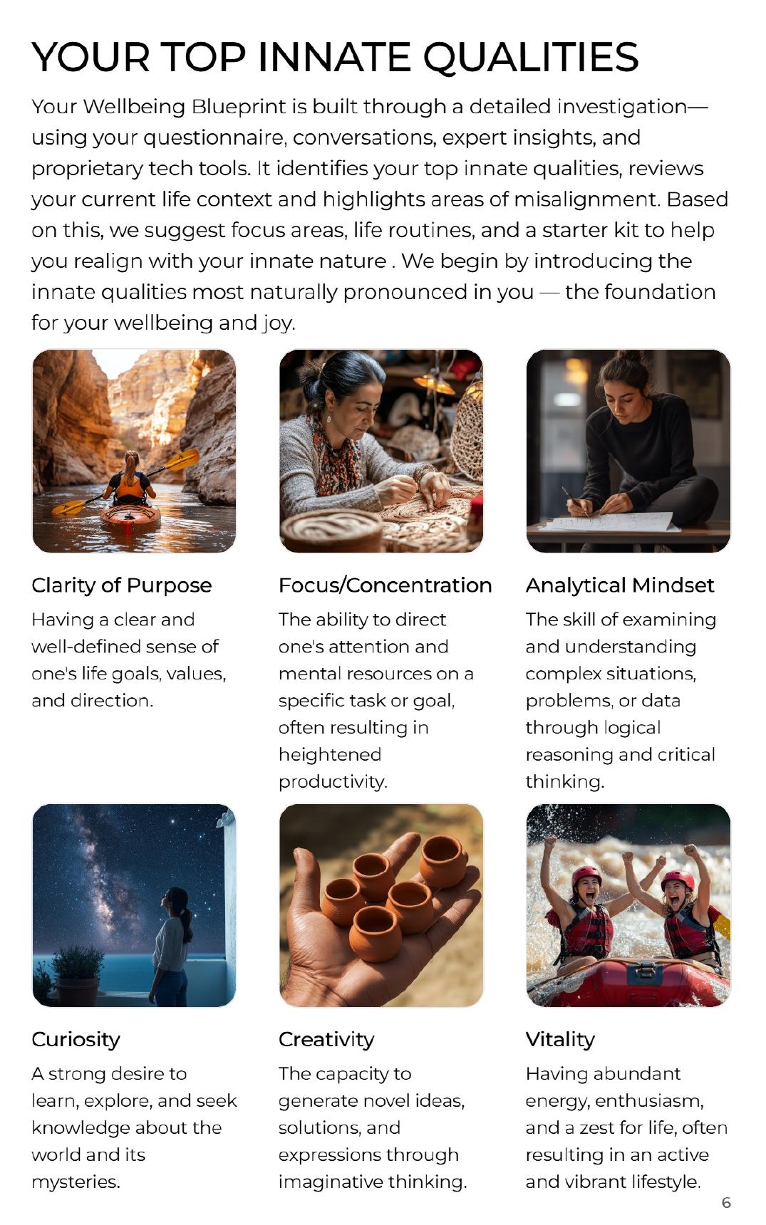 Blueprint innate qualities page