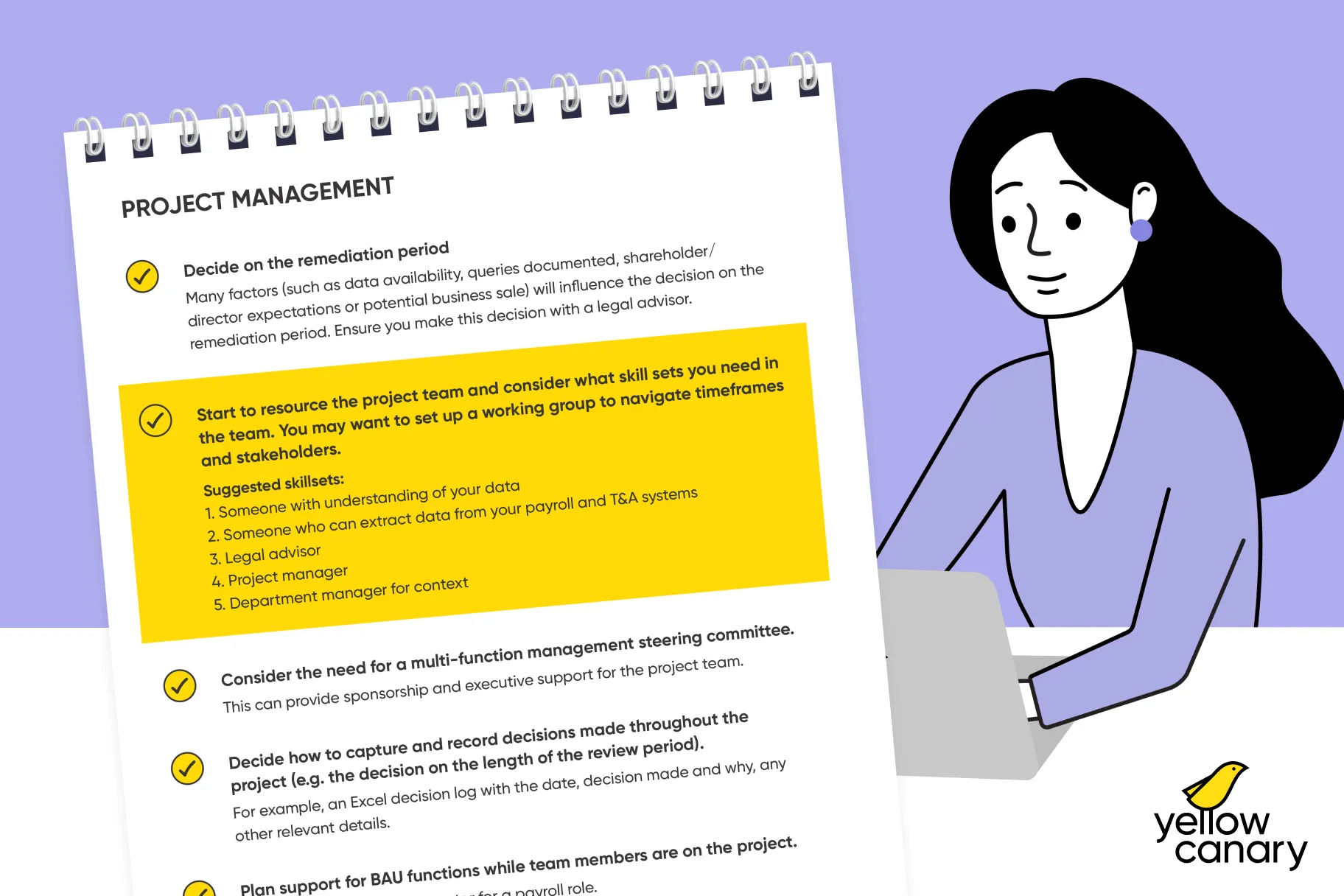Payroll remediation checklist