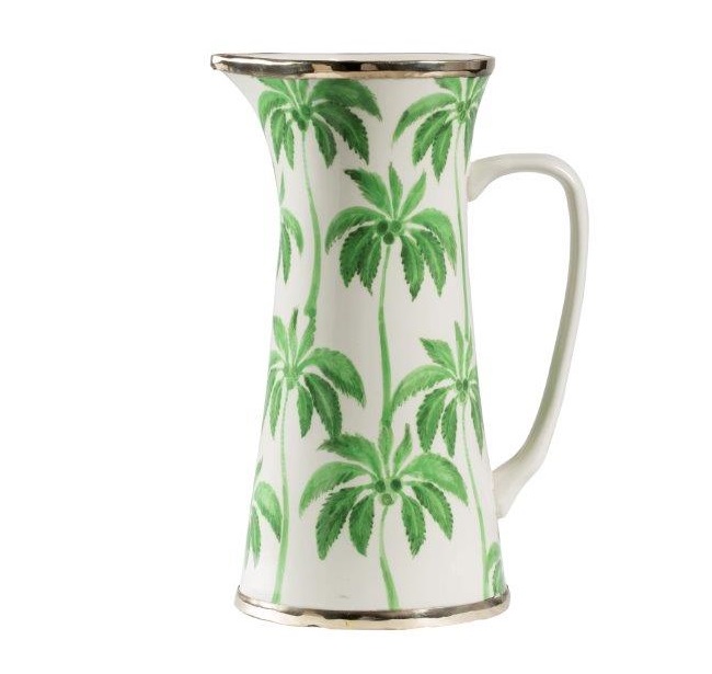 Palm Ceramic Jug 27cm
